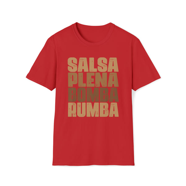 Salsa Plena Bomba Rumba Unisex Softstyle T-Shirt