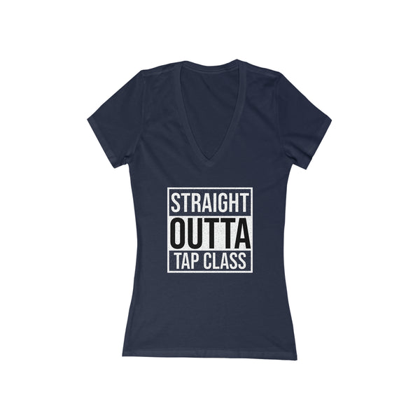 Woman's 'Straight Outta Tap Class' Fitted V-Neck