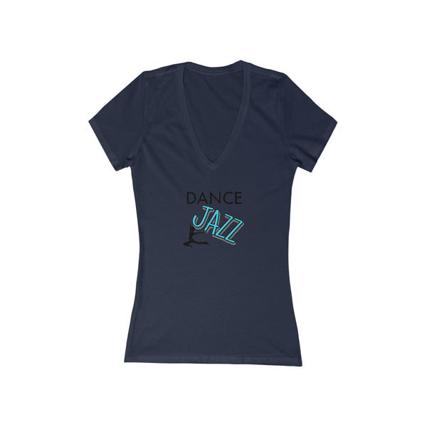 Woman's 'Dance Jazz' Fitted V-Neck