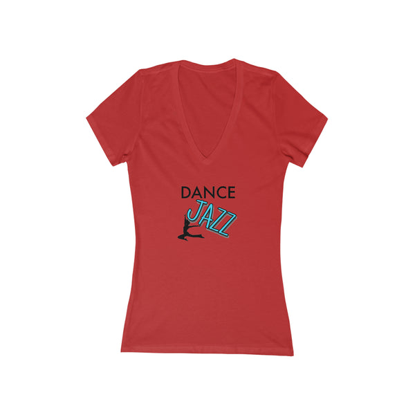 Woman's 'Dance Jazz' Fitted V-Neck