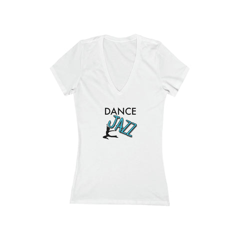 Woman's 'Dance Jazz' Fitted V-Neck