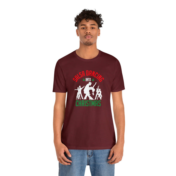 Dancing into Christmas Unisex Jersey Short Sleeve Tee