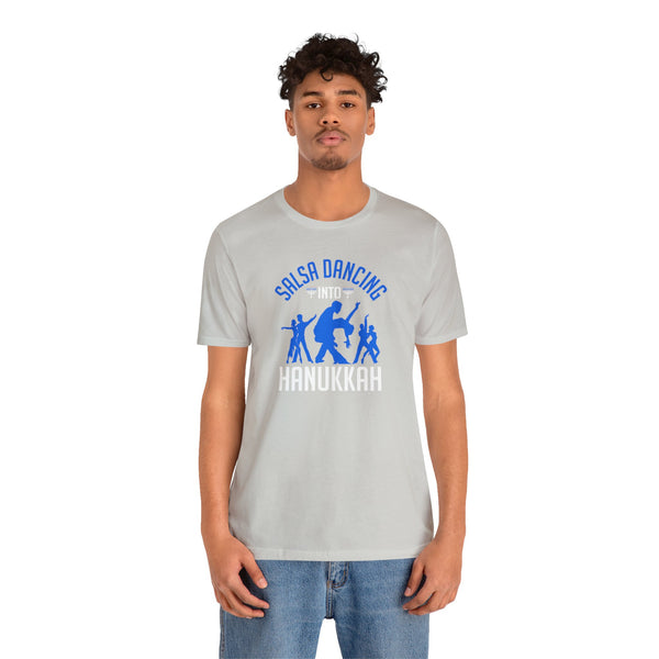 Salsa into Hanukkah Unisex Jersey Short Sleeve Tee