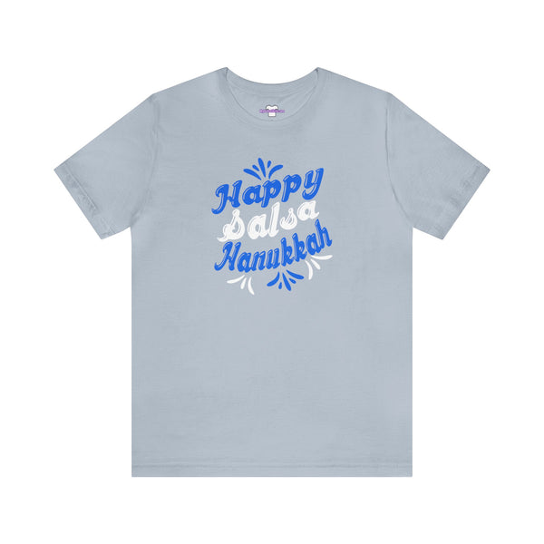 Happy Salsa Hanukkah Unisex Jersey Short Sleeve Tee