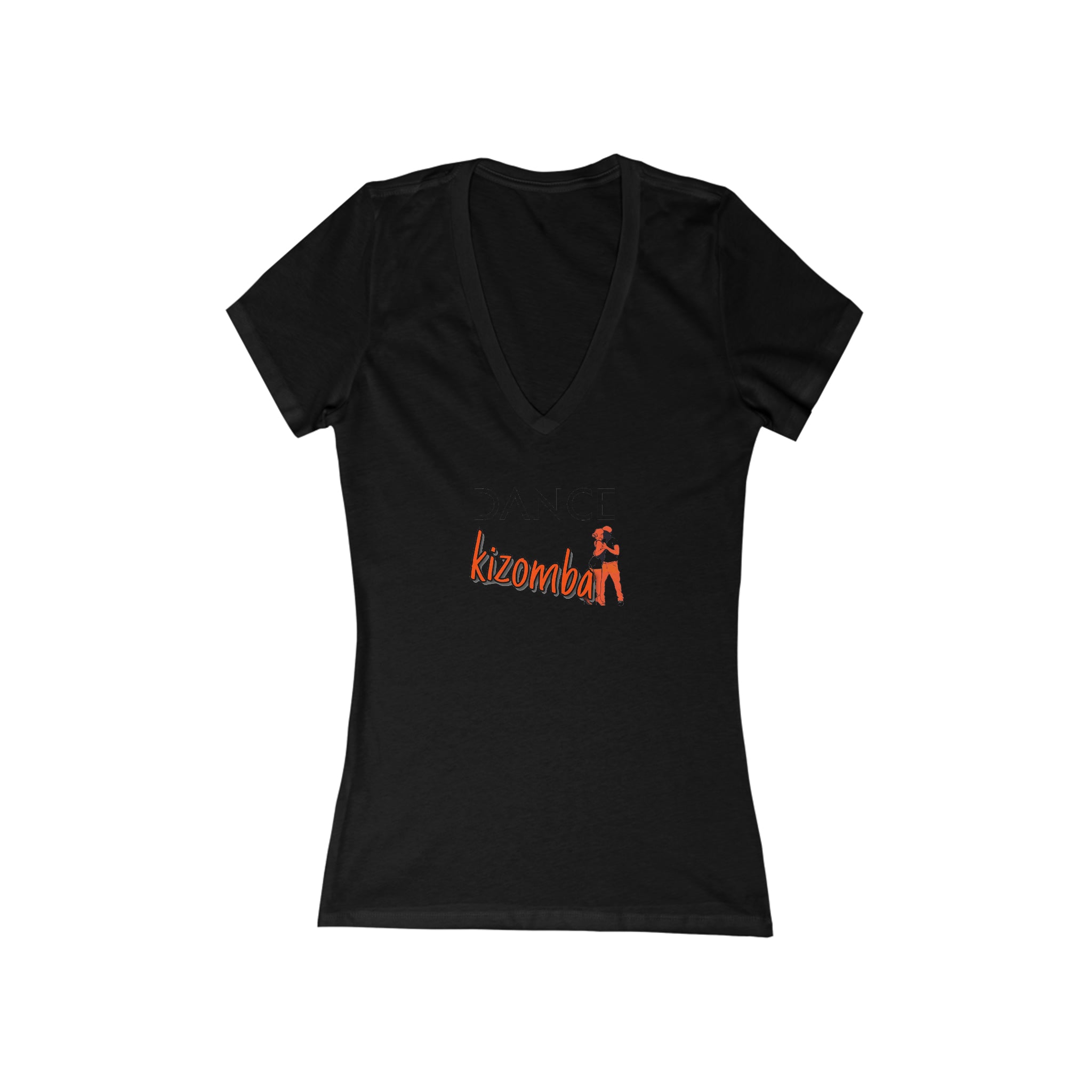 Woman's 'Dance Kizomba' Fitted V-Neck