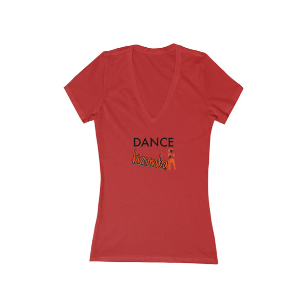 Woman's 'Dance Kizomba' Fitted V-Neck