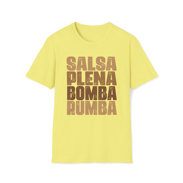 Salsa Plena Bomba Rumba Unisex Softstyle T-Shirt