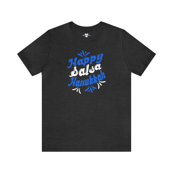 Happy Salsa Hanukkah Unisex Jersey Short Sleeve Tee