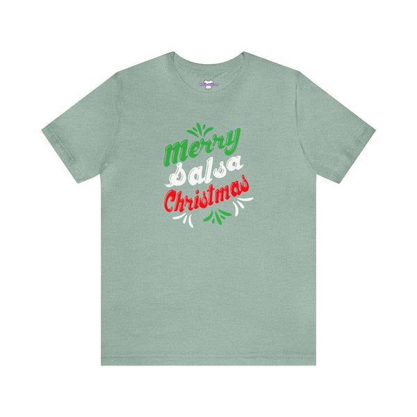 Merry Salsa Christmas Unisex Jersey Short Sleeve Tee