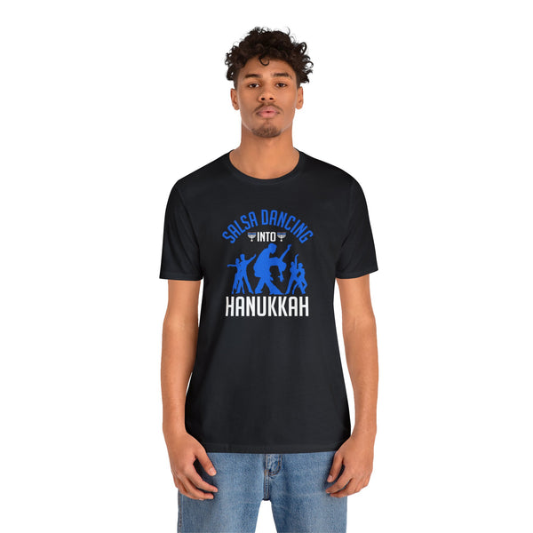 Salsa into Hanukkah Unisex Jersey Short Sleeve Tee