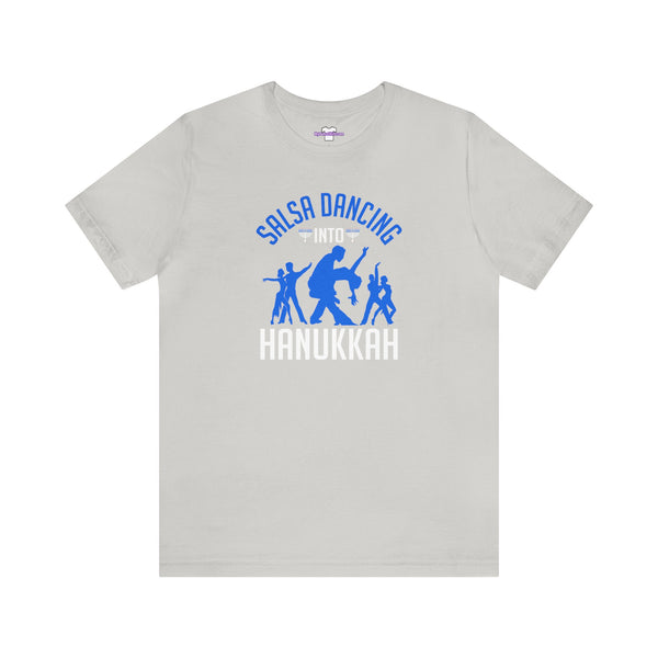 Salsa into Hanukkah Unisex Jersey Short Sleeve Tee