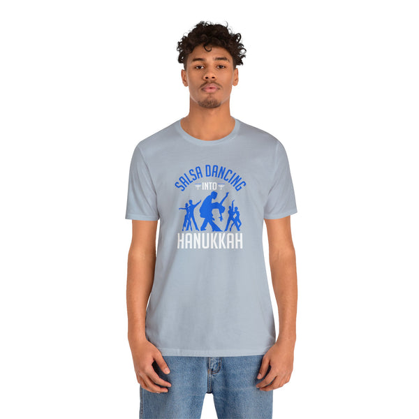 Salsa into Hanukkah Unisex Jersey Short Sleeve Tee