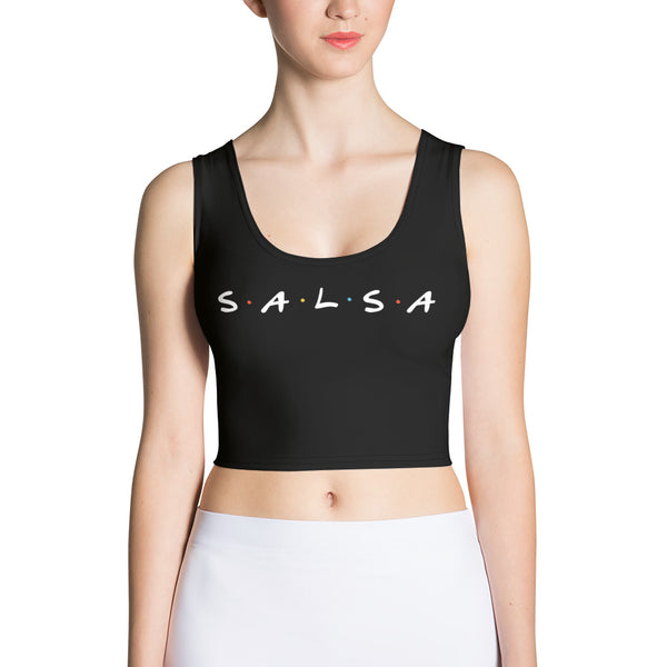 Salsa/Friends Woman's Black Crop Top