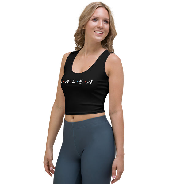 Salsa/Friends Woman's Black Crop Top