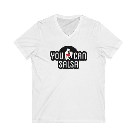 Men's You Can Salsa Black Logo V-Neck