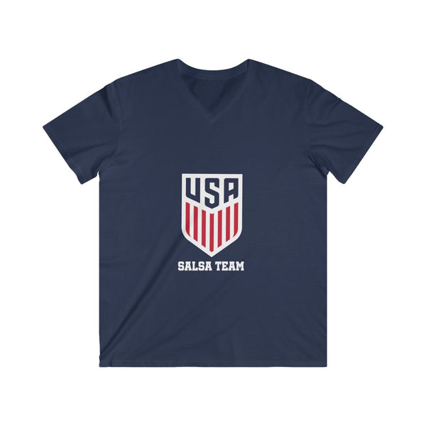 Salsa Team USA Men's Fitted V-Neck Short Sleeve Tee