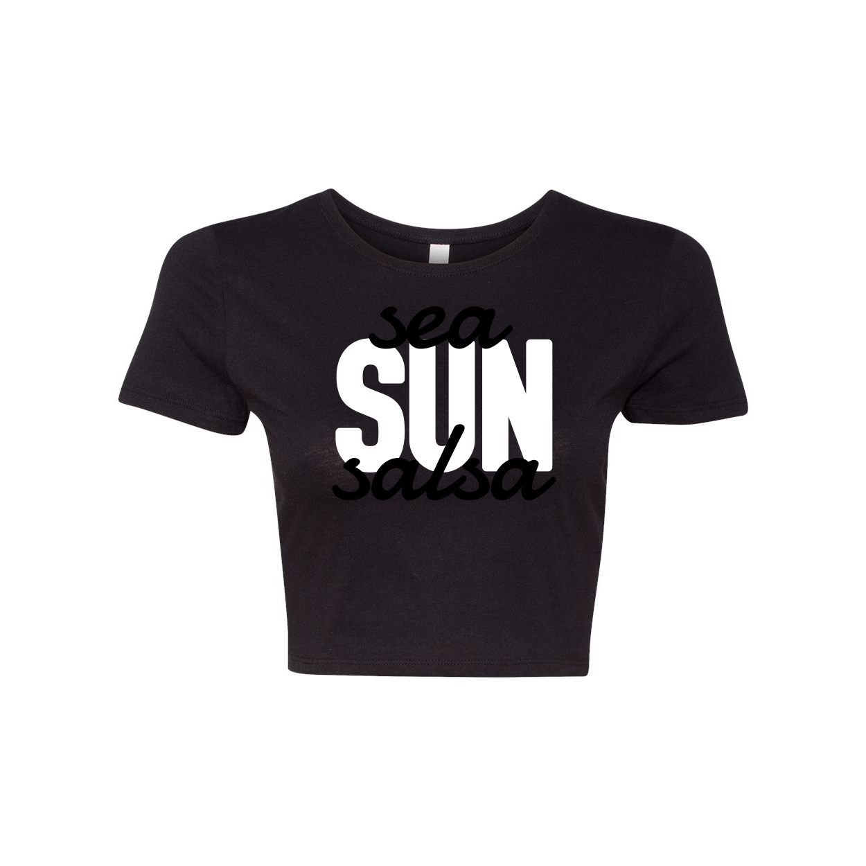 Miami Vice Sea Sun Salsa Woman's Crop Tee