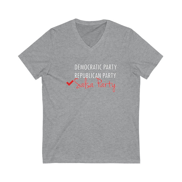 Men's 'Salsa Political Party' Fitted V-Neck