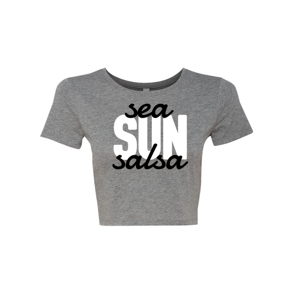 Miami Vice Sea Sun Salsa Woman's Crop Tee