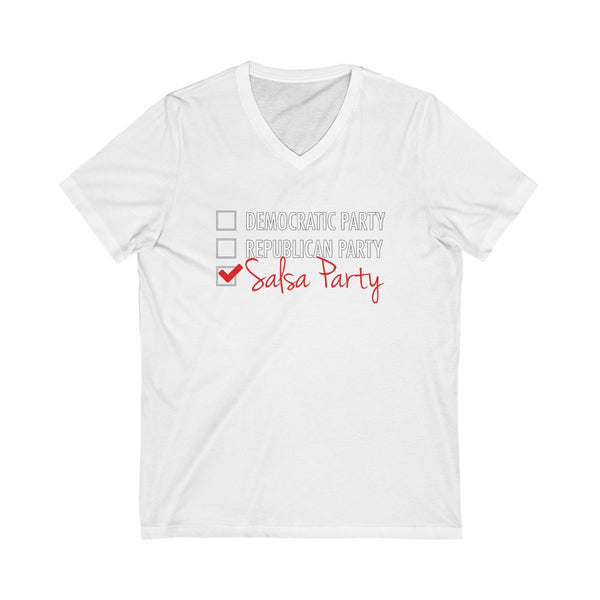 Men's 'Salsa Political Party' Fitted V-Neck