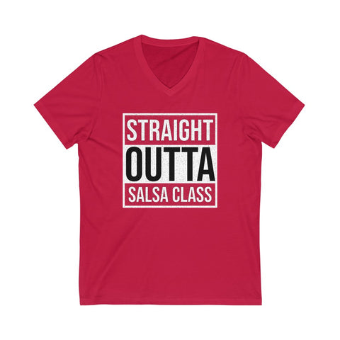 Men's 'Straight Outta Salsa Class' V-Neck