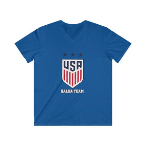 Salsa Team USA Men's Fitted V-Neck Short Sleeve Tee