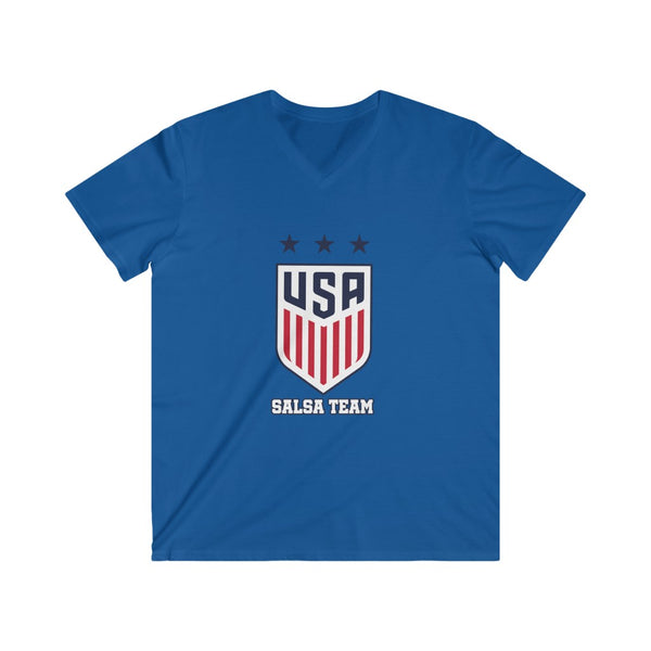 Salsa Team USA Men's Fitted V-Neck Short Sleeve Tee
