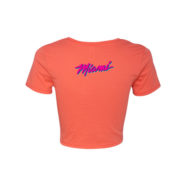 Miami Vice Sea Sun Salsa Woman's Crop Tee