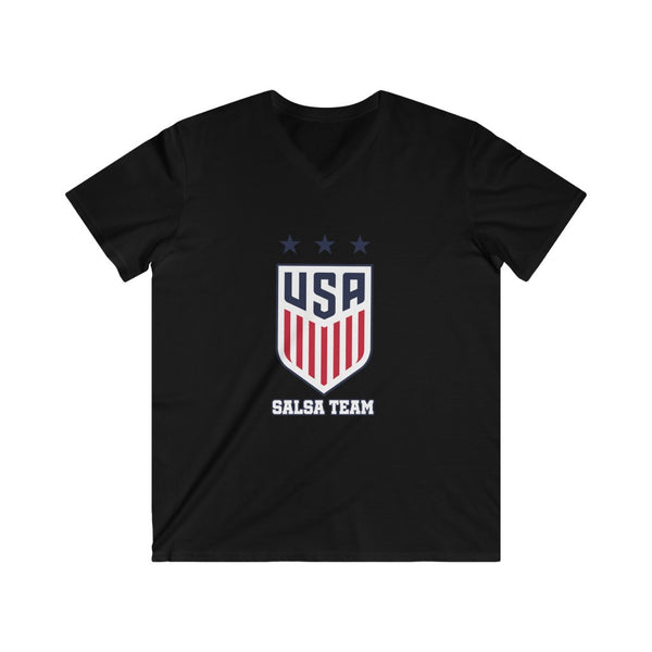 Salsa Team USA Men's Fitted V-Neck Short Sleeve Tee
