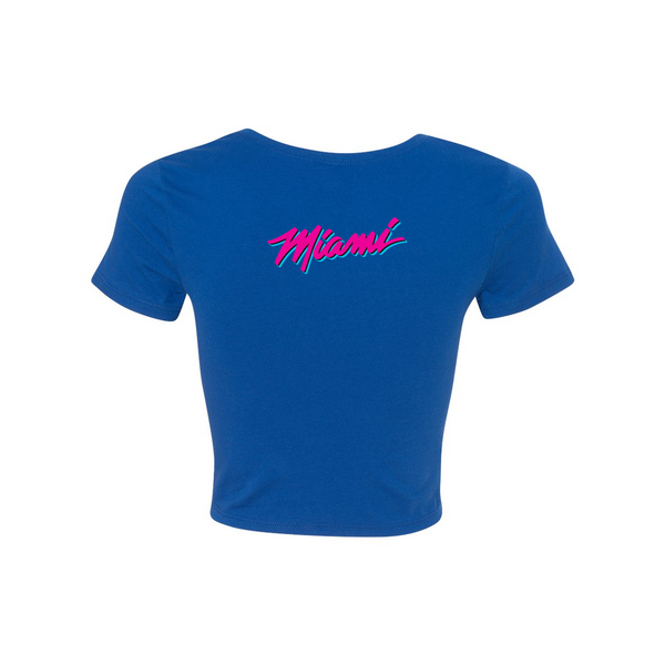 Miami Vice Sea Sun Salsa Woman's Crop Tee
