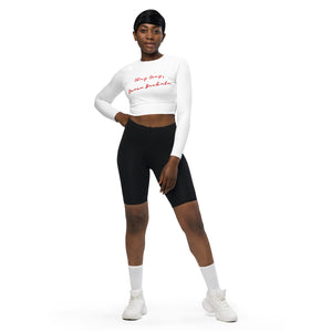 Stay Sexy Bachata White Woman Long Sleeve