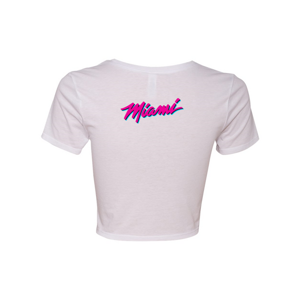 Miami Vice Sea Sun Salsa Woman's Crop Tee