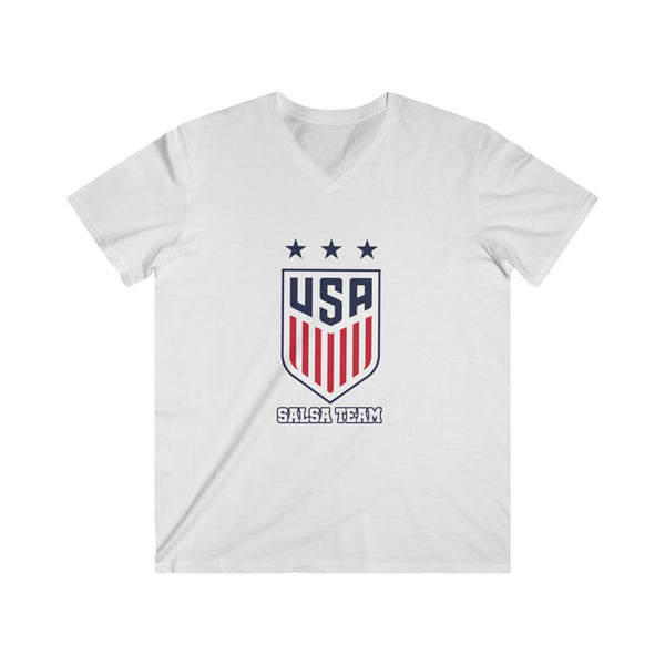 Salsa Team USA Men's Fitted V-Neck Short Sleeve Tee