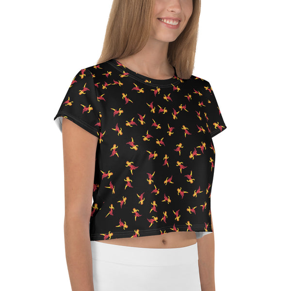 Woman's Dance Emoji Crop Top