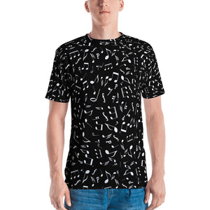 Men's Black Music T-shirt