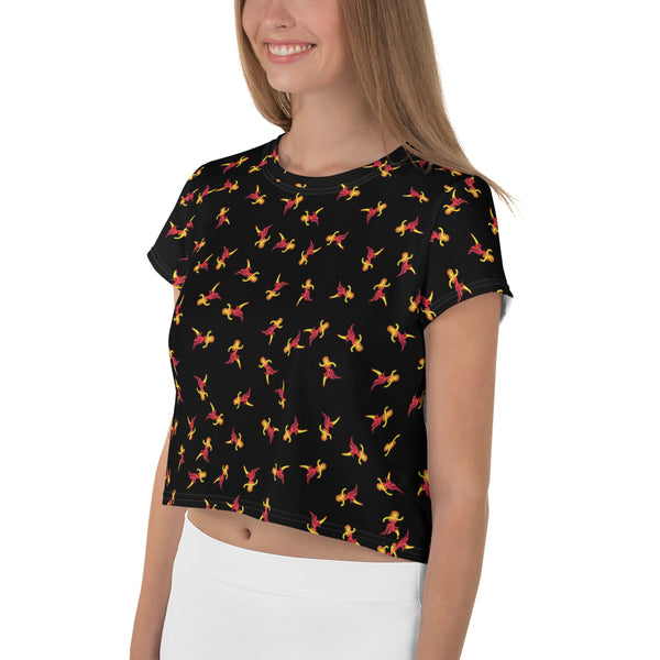 Woman's Dance Emoji Crop Top