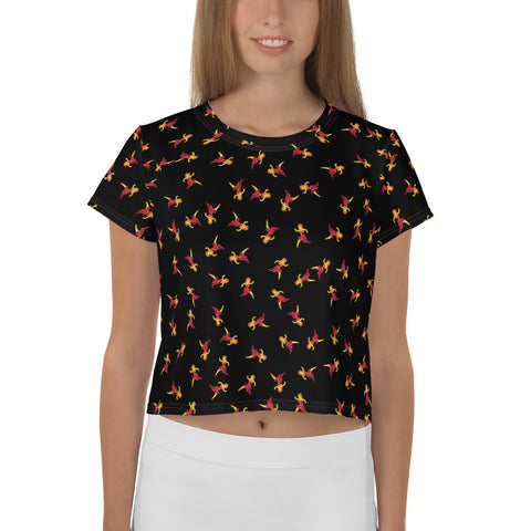 Woman's Dance Emoji Crop Top