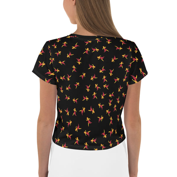Woman's Dance Emoji Crop Top