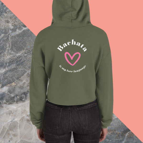 Woman's Bachata Love Language Crop Hoodie