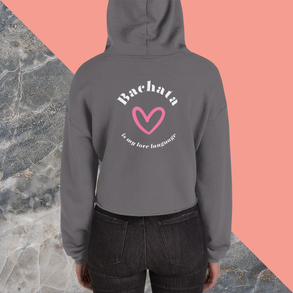 Woman's Bachata Love Language Crop Hoodie